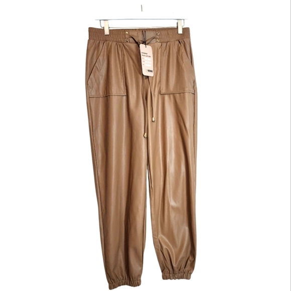 Cisono Faux Leather Pants Size Large - Picture 1 of 16
